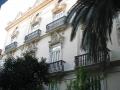 View of the lateral facade and garden of the palace of the barons of Campo -Olivar