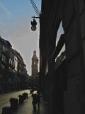 Late afternoon in the La Paz street in valency