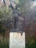 Monument to Vicent Domenech to the side of the Quart towers