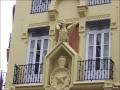Detail of the balconies of the house of the dragons in valency
