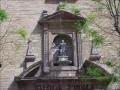 Image of Santa Ursula in the facade of the convent that takes your name