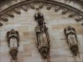 Statues of the facade of the miraculous church