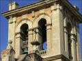 Detail of the bell tower of the church of the pillar