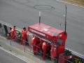 Sector of the Ferrari equipment n the Cheste circuit