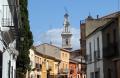 View of the bell tower and the Turis houses