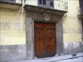 Door of wood of the palace of the overseers of olive in valency