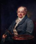 Portrait of Francisco of Goya for the Valencian painter Vicente Lopez Portaña