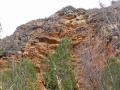 View of the eroded terrain in the Pedralba location