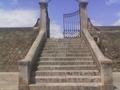 Detail of the stairs of access to the monumental whole of the siloes or Sitges of Burjassot