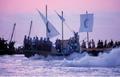 I disembark pirate of the casseroles of white rice and black beans in Villajoyosa