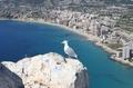 Vista de Calpe desde la cima del Pe��n de Ifach