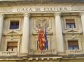 Facade of the building of the house of the culture