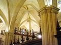 Crossroads and ornamental ironwork of the inside of the Orihuela cathedral