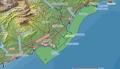 Map of localization of the natural park of sawing freezing