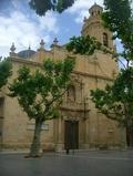Facade of the basilic Nuesta Señora of the aid in reeling