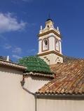 View of the bell tower of the church of saint Andrew Apóstol of Benimeli