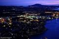 Dress panoramica of Calpe at daybreak