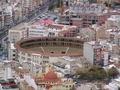 View of the bullring from the blessed castle Básbara