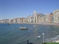 Open spaces of Benidorm at the height of summer