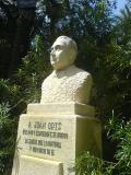Monument to Juan Orts Román in the kitchen garden botanical garden of the cure in the apostate
