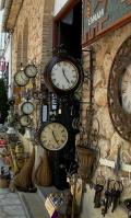 Shop of ancient clocks in Guadalest