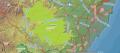 Map of the natural park of the saw of braking