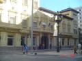 View of the ancient, near casino to the door plaza of the sol in Castellon of the side