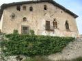 View of the castle of dress with herbs on high Palancia
