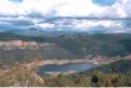 View of the dam of sandy