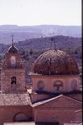 Tower and dome of the Theresa church of Cofrentes
