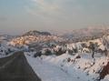 Pueblo Valenciano snowfall Theresa of Cofrentes