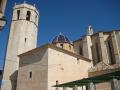 Dome of the chapel of saint merciful and campanar of the arciprestal church of s