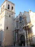 Facade of the church of the virgin of the Vinaroz assumption(