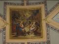 The birth of Jesus, of Joaquín Oliet, fresco in the vault of the hermitage of the virgin d