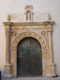 View of the lateral plateresque cover of the church of the virgin of the Vinaroz assumption