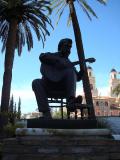 View of monument to Francisco Tárrega Eixea in the museum marries of pole of vilo-real