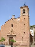 Facade of the parochial church of Vall of Almonacid