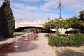 Sources and bridge of the Turia jardines in valency