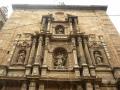 Church facade from the plaza of the typical Granada villa, valency