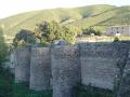 Wall of containment of the Bosquet dam in Moixent