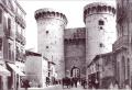 Remains of bombardments in the walls of the towers of Quart, valency