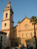 Facade of the Játiva collegiate church