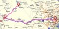 Map of the accesses to Sot of Chera